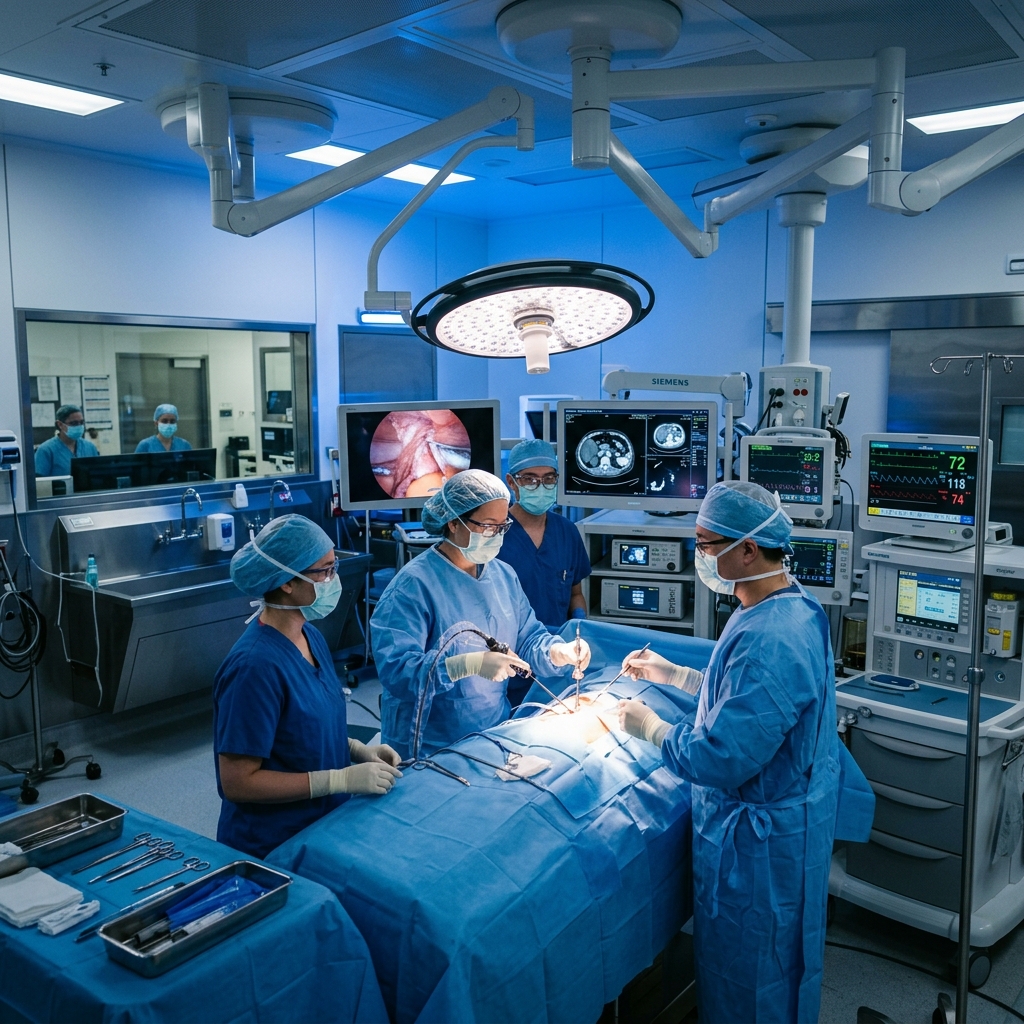 Surgnova medical professionals in an operating theatre